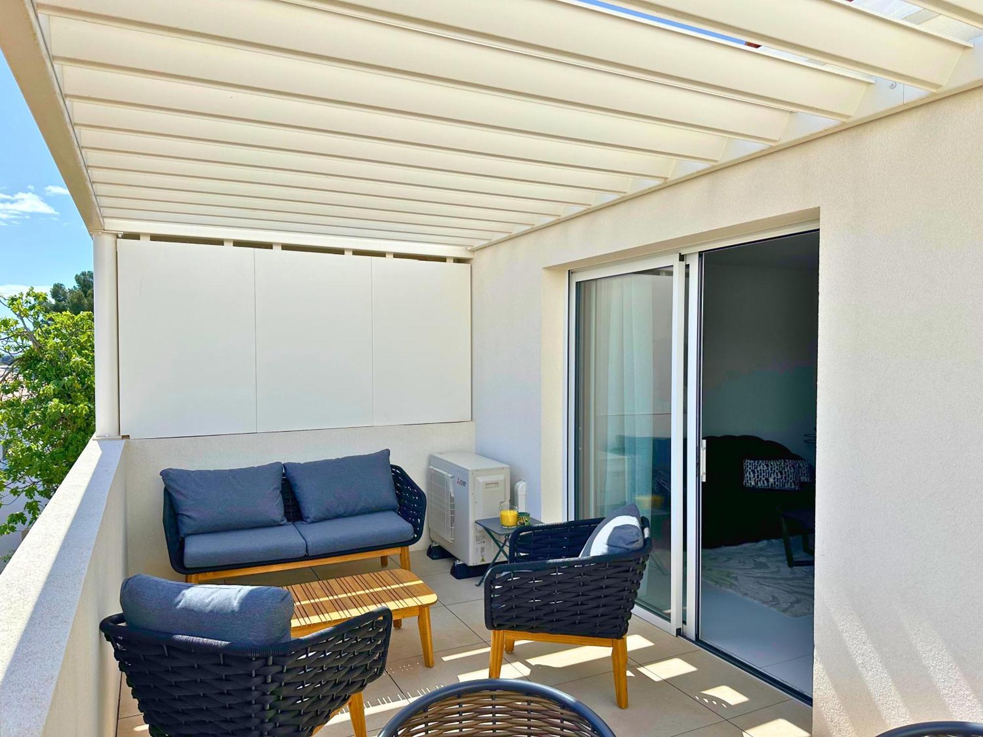 Le Square D'Evan - Appartement De Standing - Grande Terrasse Exterieure - Climatisation Saint-Aunes Exteriér fotografie
